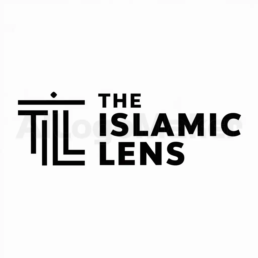 a logo design,with the text "The Islamic Lens", main symbol:TIL,Moderate,be used in Religious industry,clear background