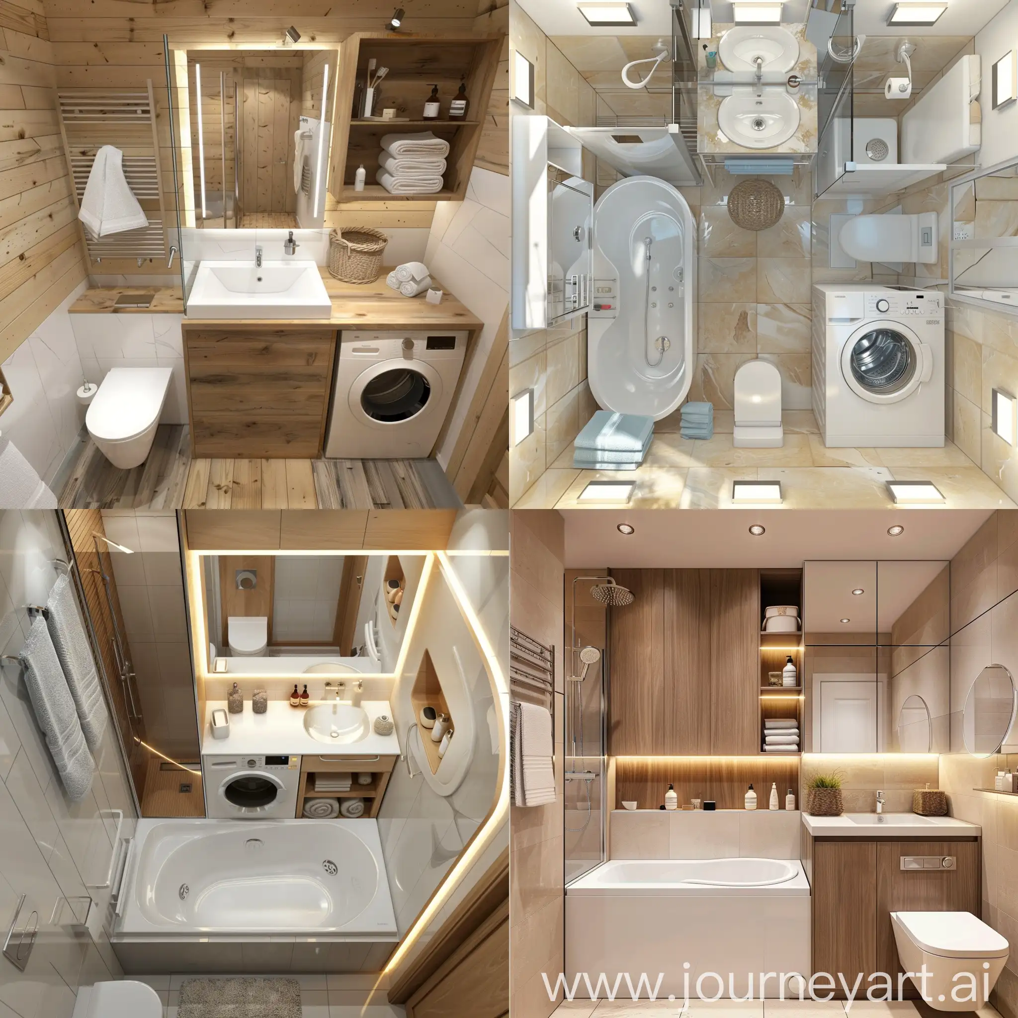 Compact-Bathroom-Design-with-Bathtub-Toilet-Sink-and-More