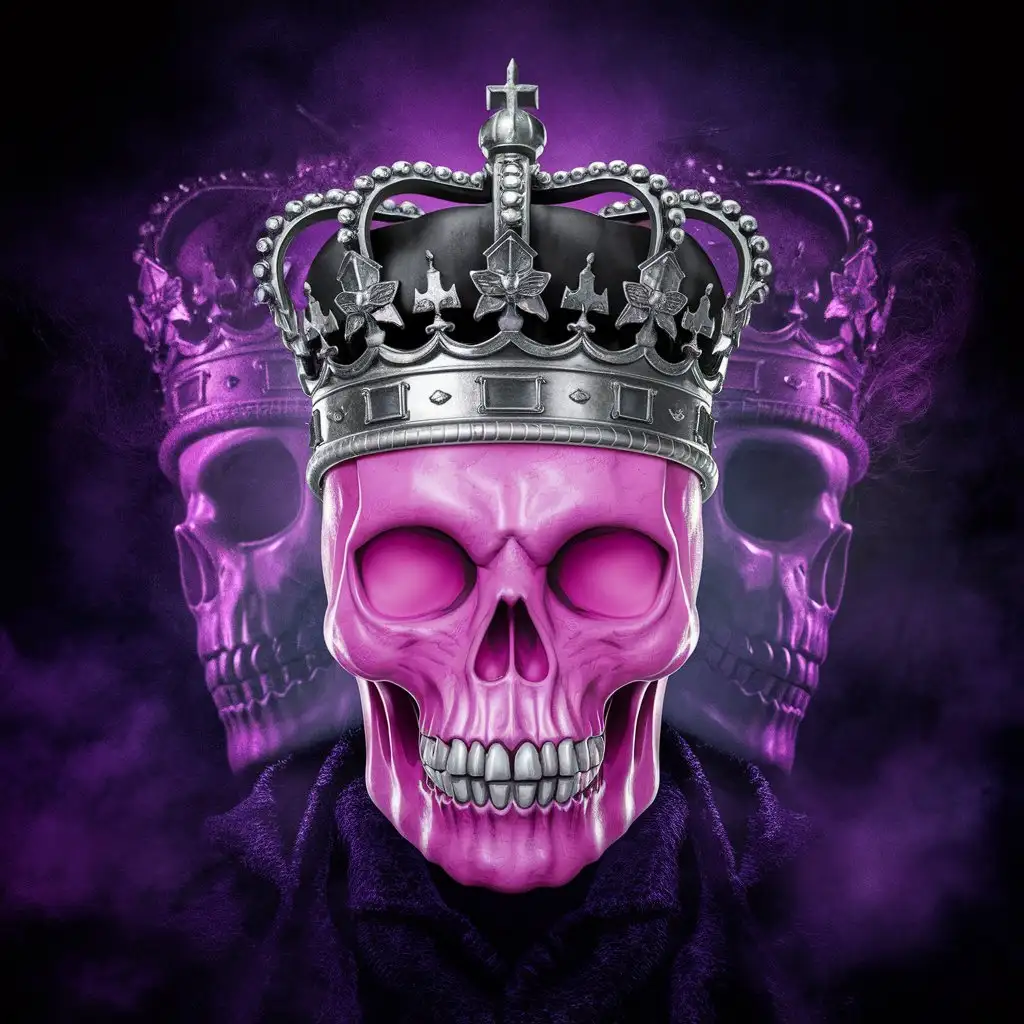 Pink-Skull-with-Crown-Vibrant-Royal-Skull-Artwork