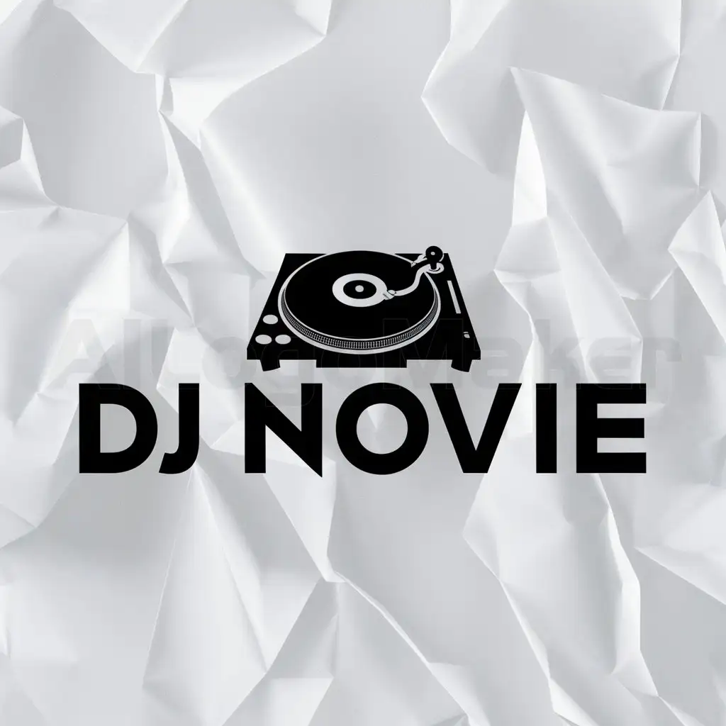 LOGO-Design-For-DJ-Novie-Modern-DJ-Symbol-on-a-Clean-Background