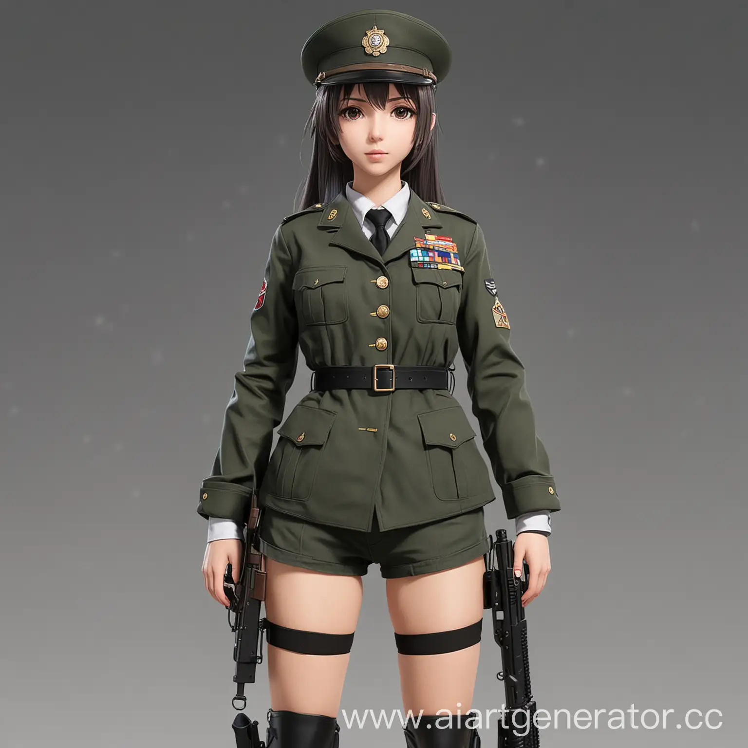 Military-Uniform-Anime-Girl-for-168cm-Shooting-Game