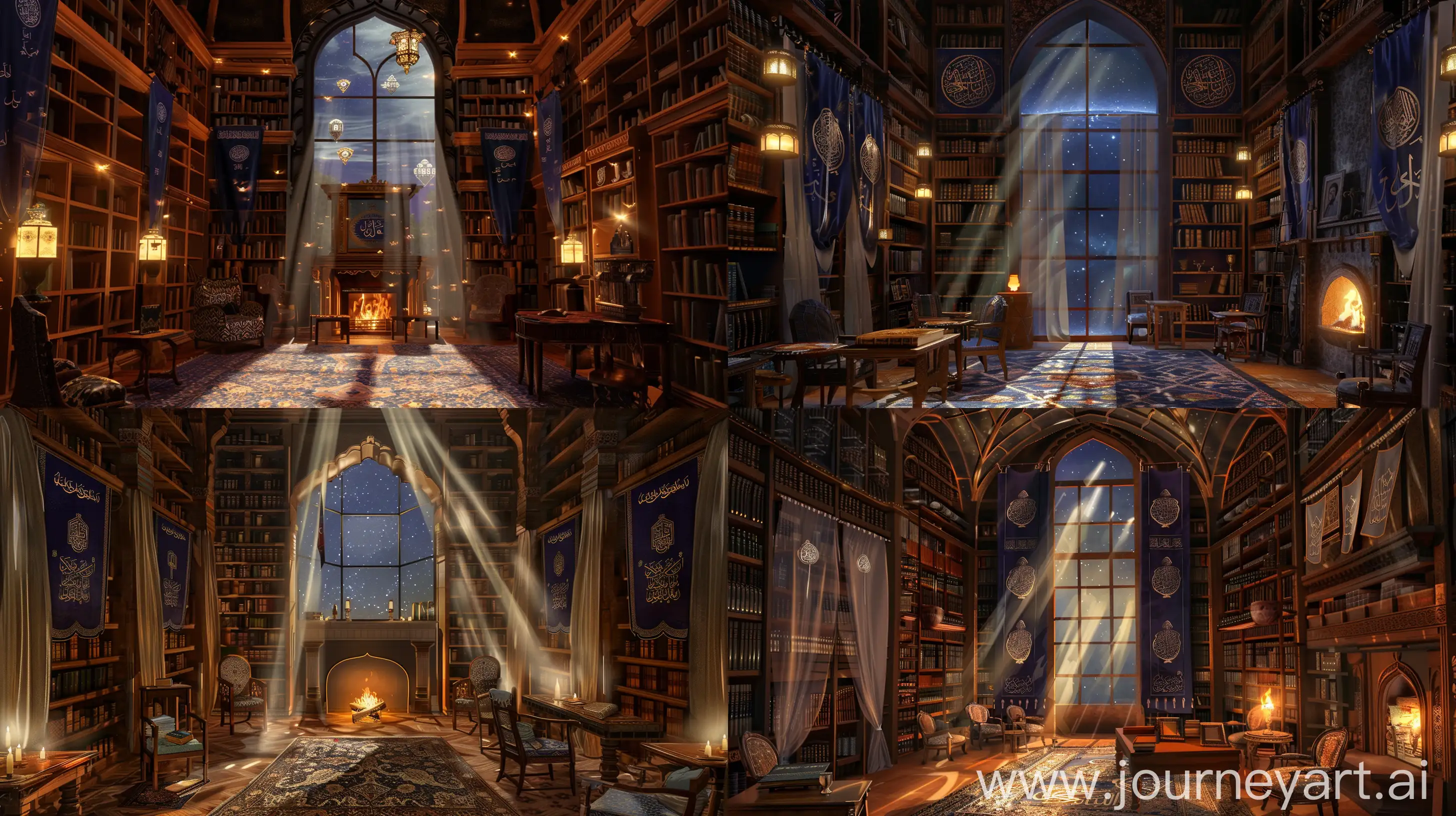 Enchanting-Medieval-Islamic-Library-with-Magical-Scholarly-Atmosphere