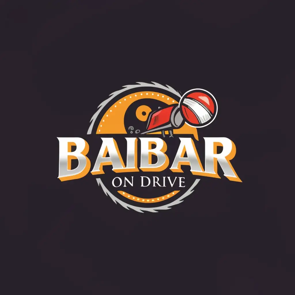 LOGO-Design-for-Babar-On-Drive-Dynamic-CricketThemed-Logo-with-Edit-Clip-Play-Motif