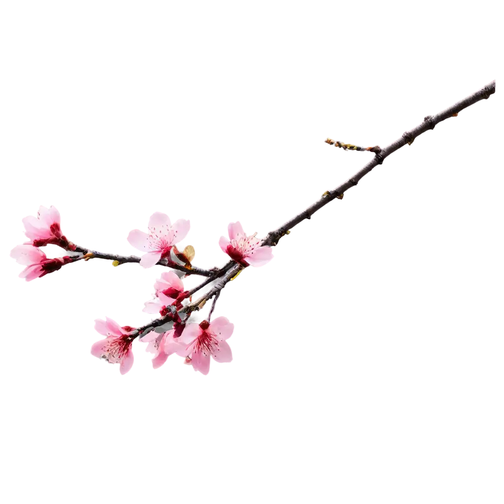 Exquisite-PNG-Rendering-Captivating-Delicate-Pink-Cherry-Blossom-in-Full-Bloom