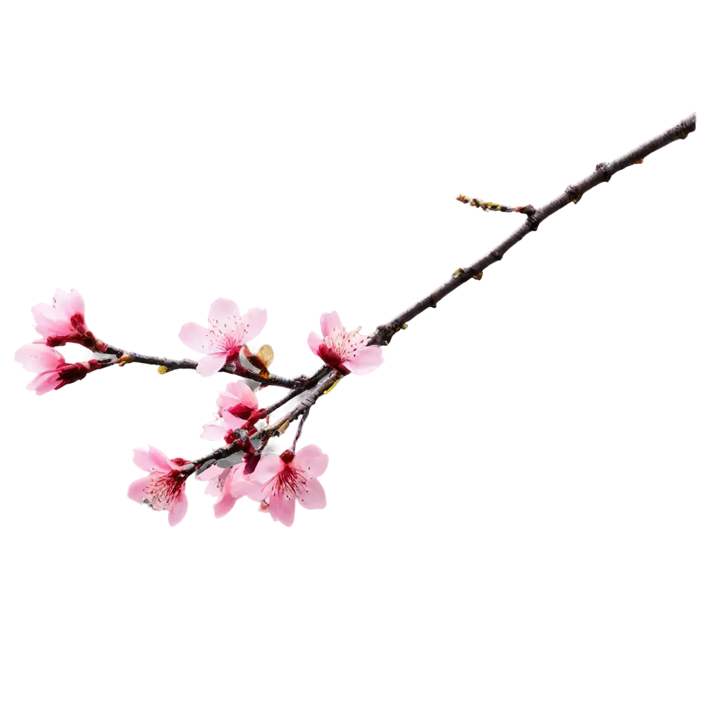 A delicate pink cherry blossom in full bloom