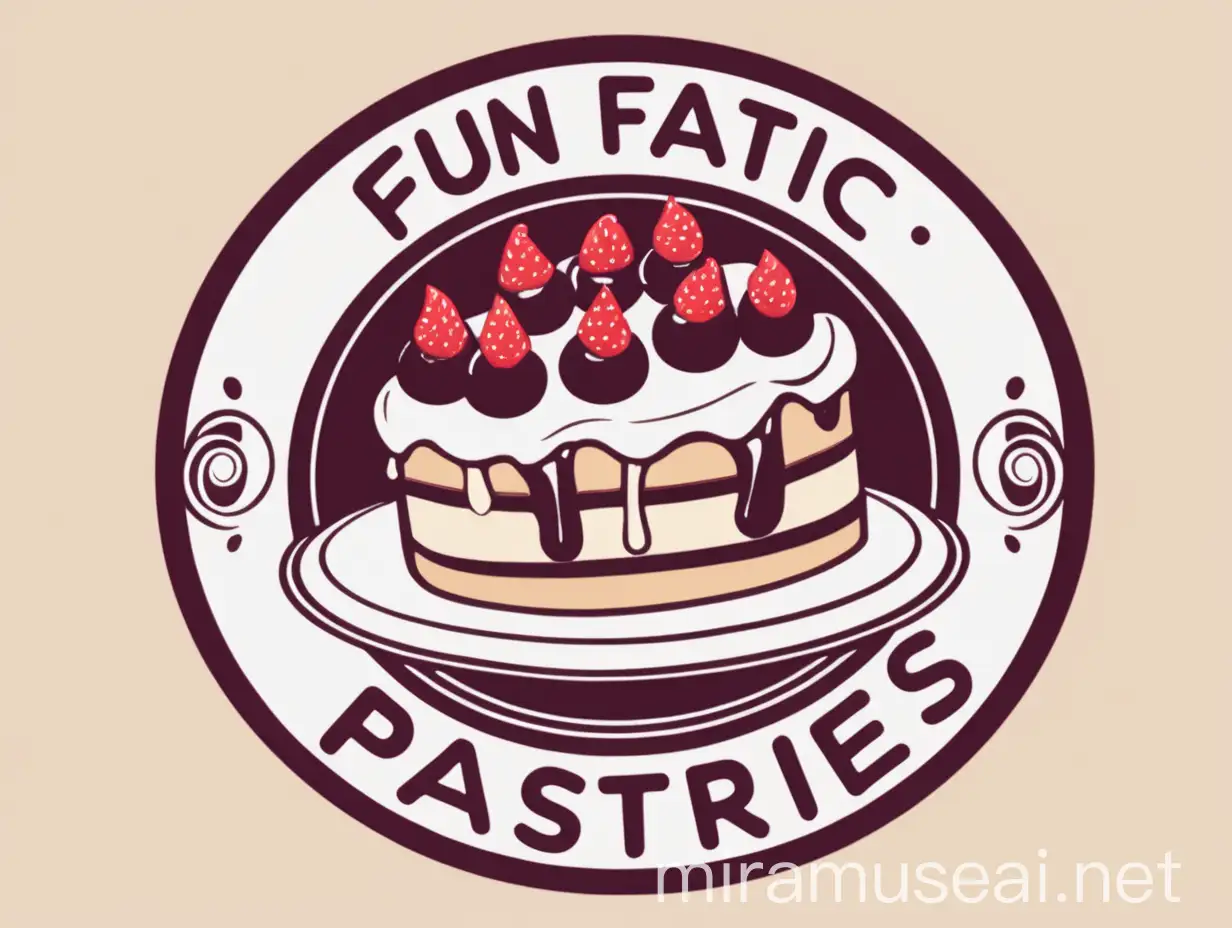 Fun-Tastic Pastries logo it is circle