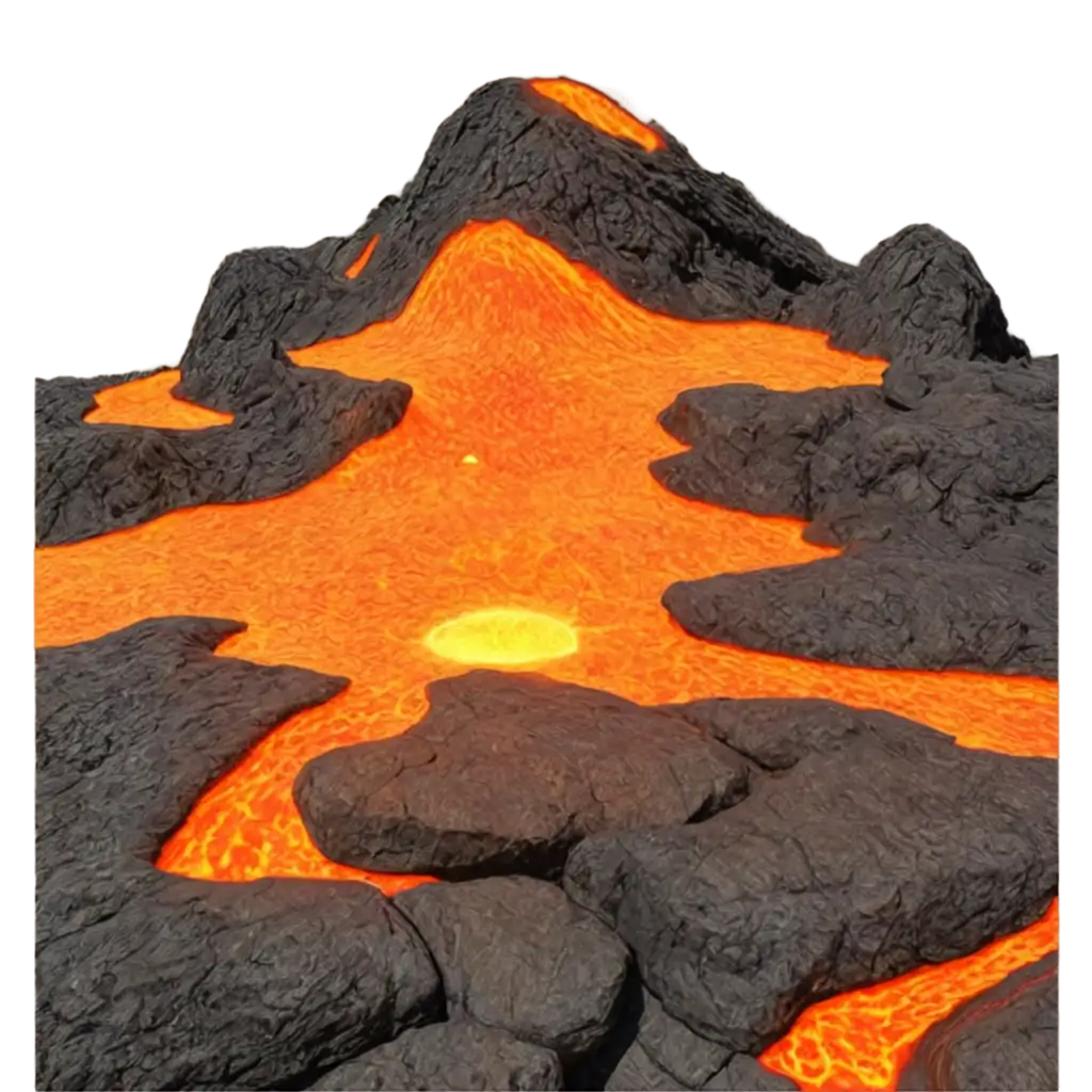 lava bubbles in virtual hd magma