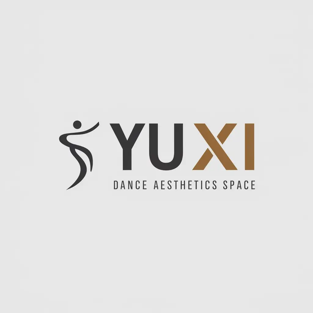 a logo design,with the text "Yu Xi, dance aesthetics space", main symbol:dance,Minimalistic,be used in Education industry,clear background