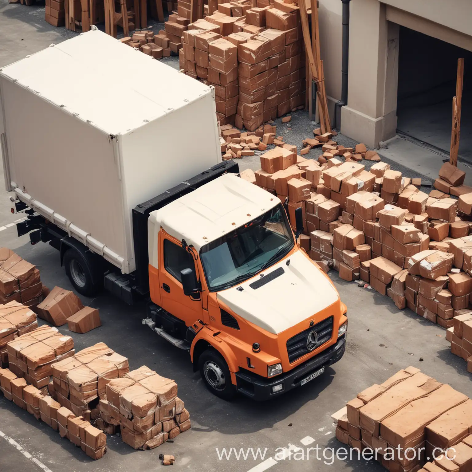 Construction-Material-Delivery-Cargo-Truck-with-Building-Supplies