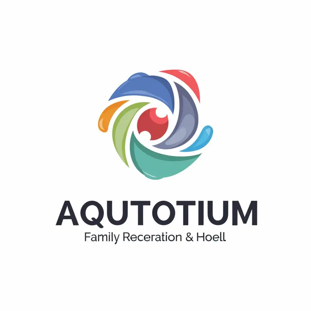 a logo design,with the text "Aquatorium, family recreation, hotel", main symbol:Sea,complex,be used in Travel industry,clear background