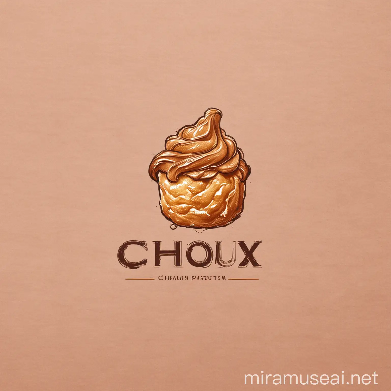 Elegant Choux Pastry Shop Logo Timeless Luxury Design