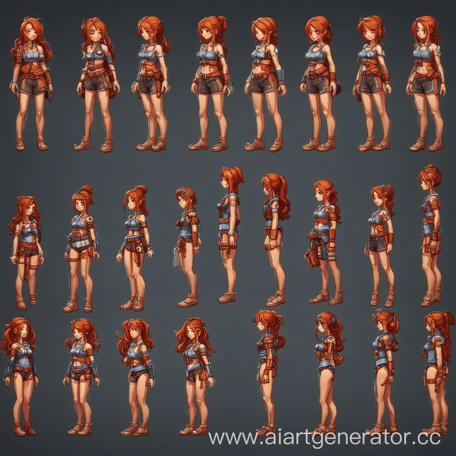Dynamic-Female-Character-Sprites-for-2D-SideView-Gaming