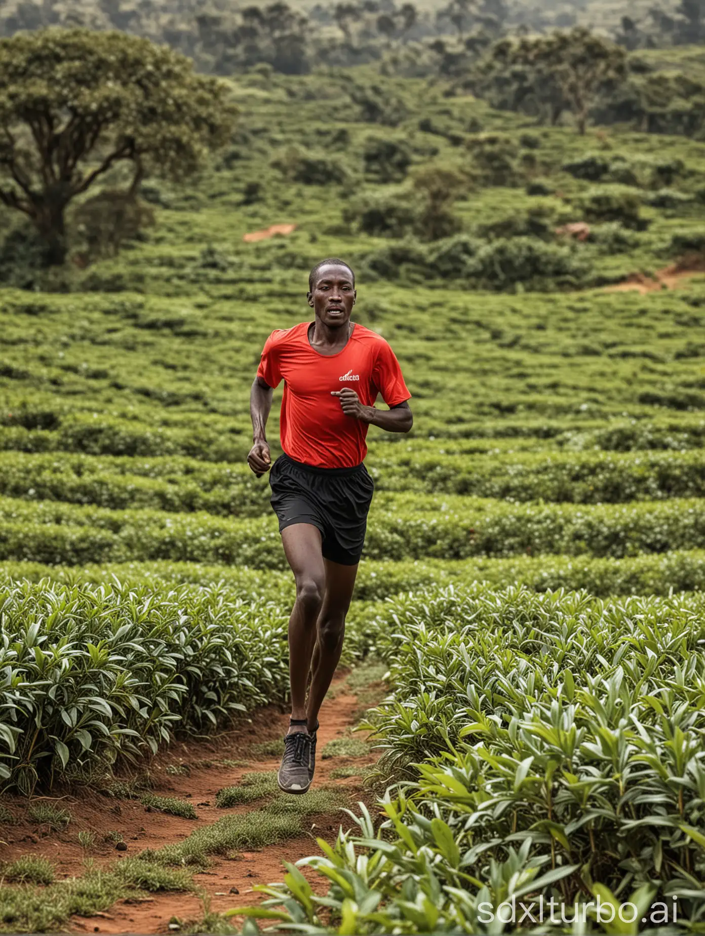 Kenya-Marathon-Runner-Amid-Lush-Tea-Farm-Landscape