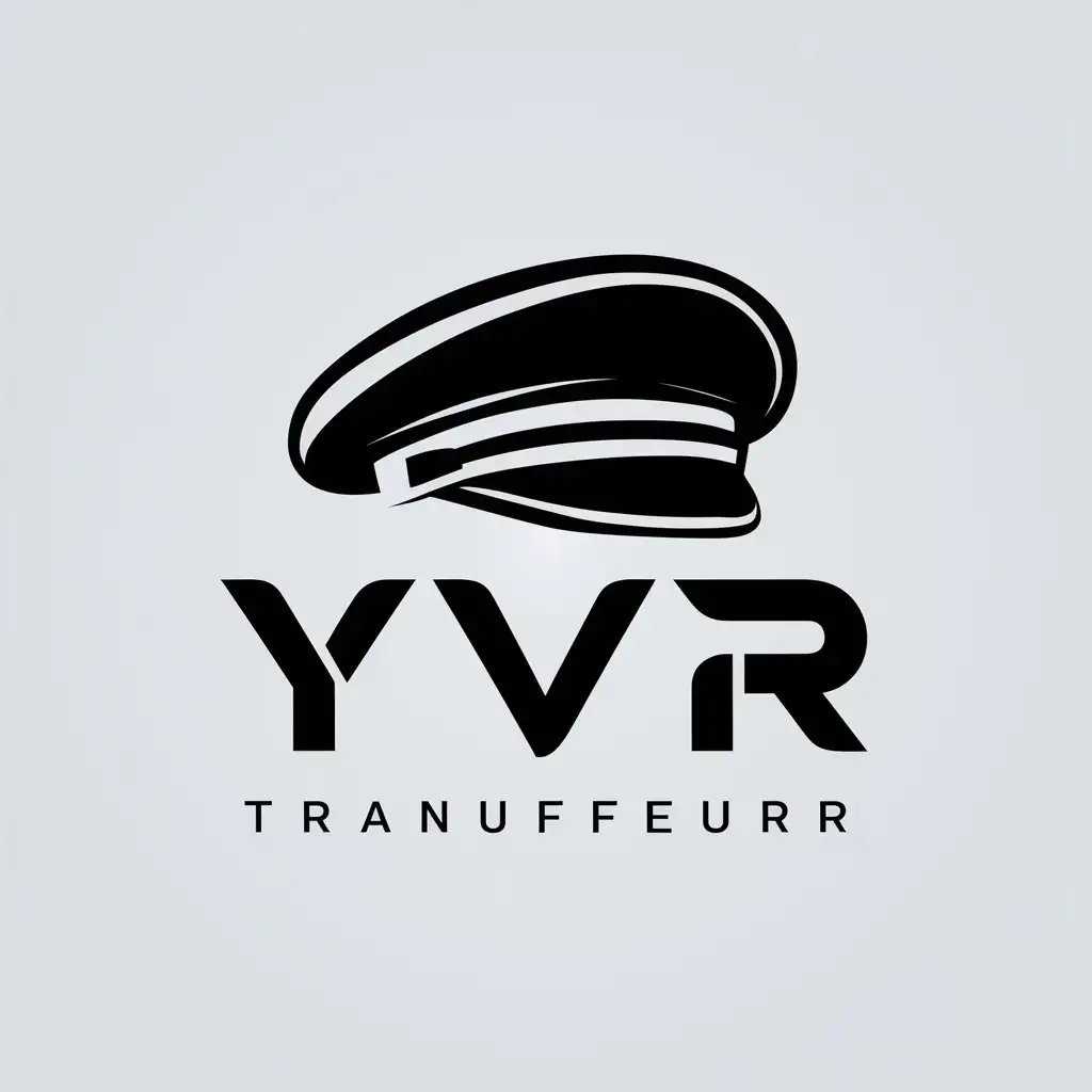 a logo design,with the text "YVR", main symbol:logo for chauffeur luxury services which provide people transportation services from the airports,Moderate,be used in Automotive industry,clear background