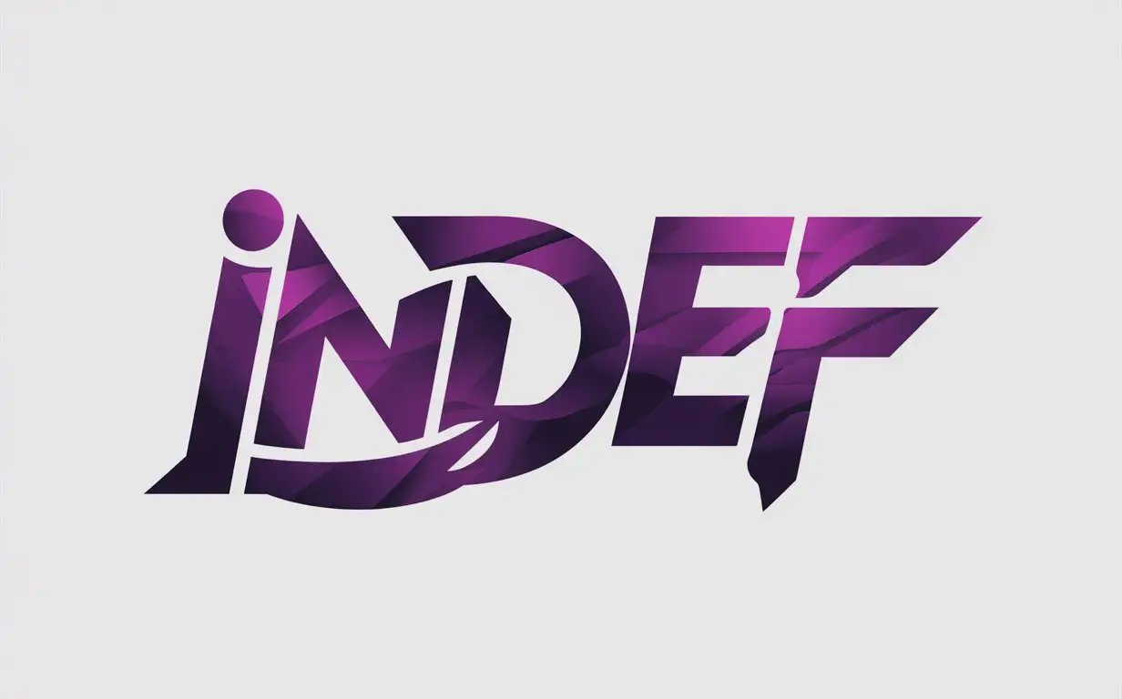 Nickname Indef with purple gradient color