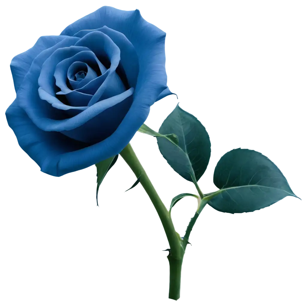 close up of blue rose flower