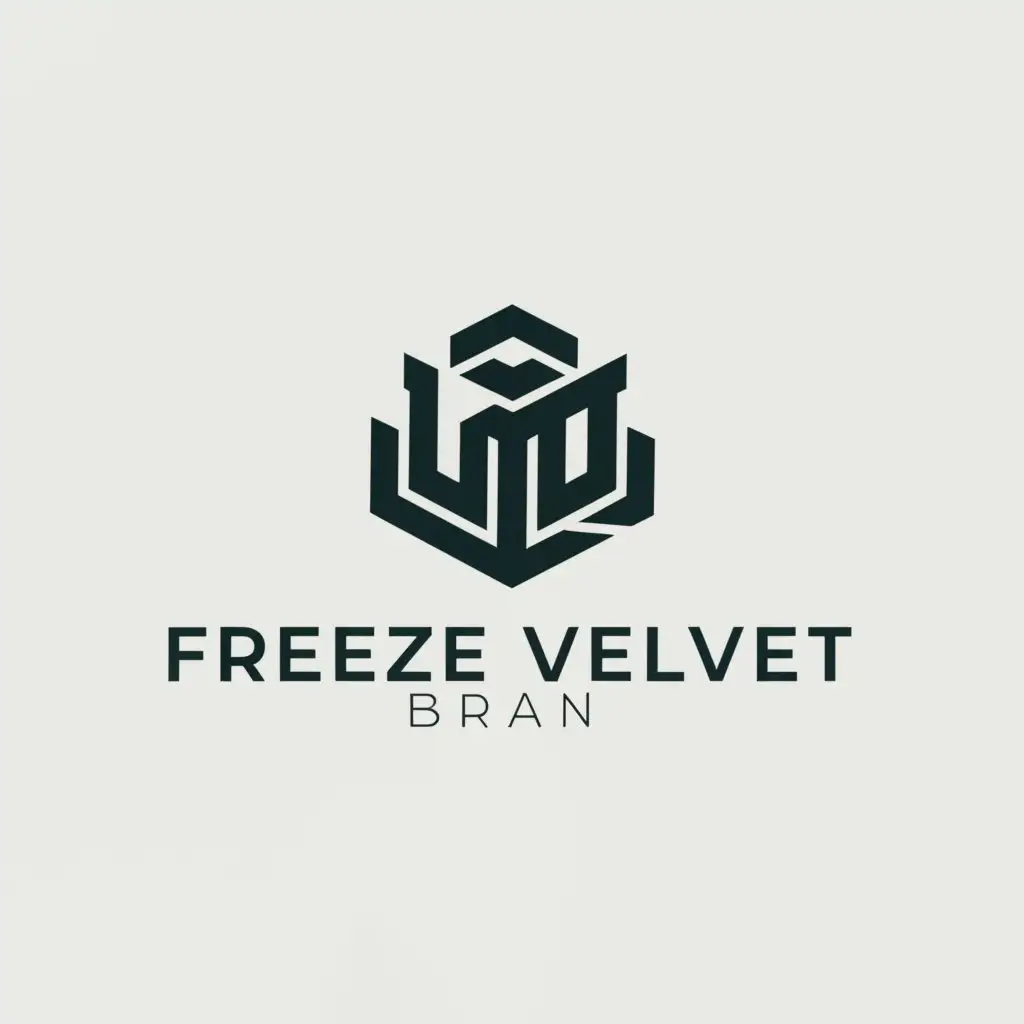 a logo design,with the text "Freeze Velvet", main symbol:ice,Minimalistic,be used in Sports Fitness industry,clear background