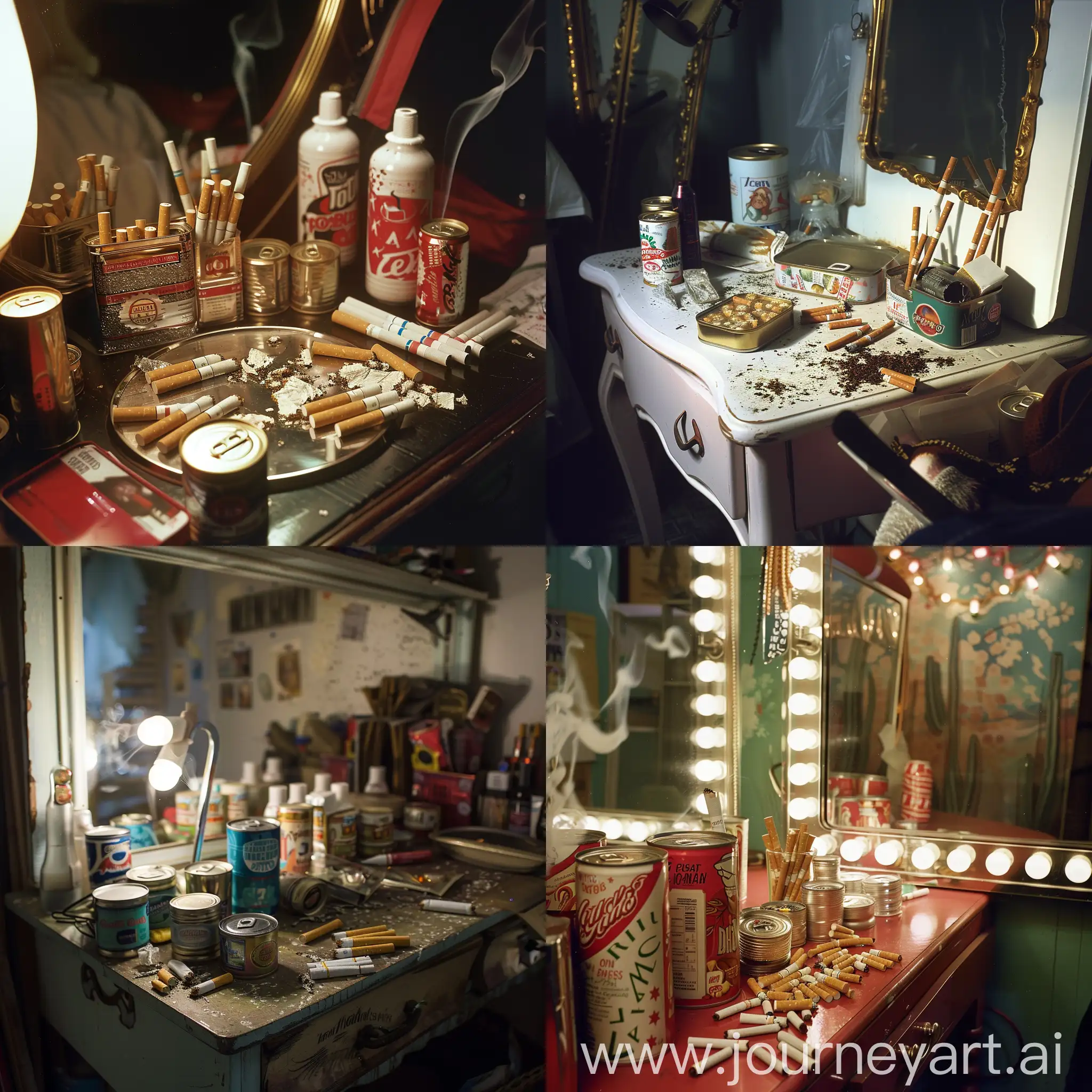 Dressing-Table-Still-Life-with-Cigarettes-and-Canned-Food