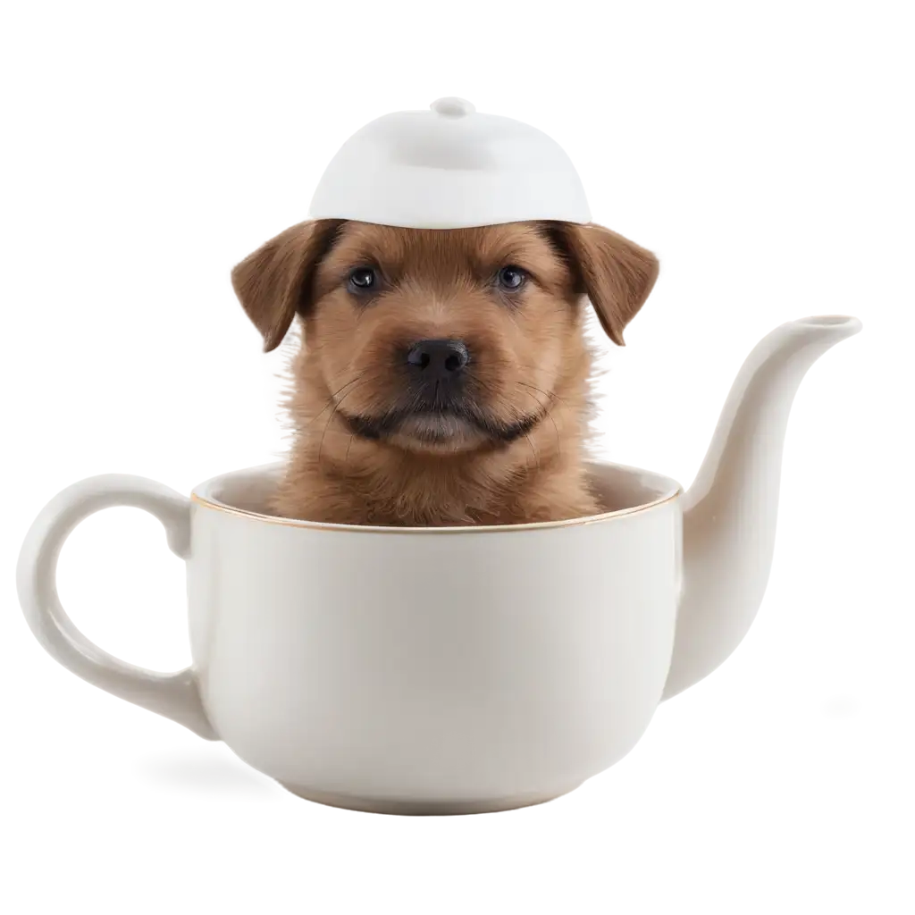 Captivating-PNG-Image-Enjoying-a-Serene-Moment-with-a-Cup-of-Tea-and-a-Loyal-Canine-Companion