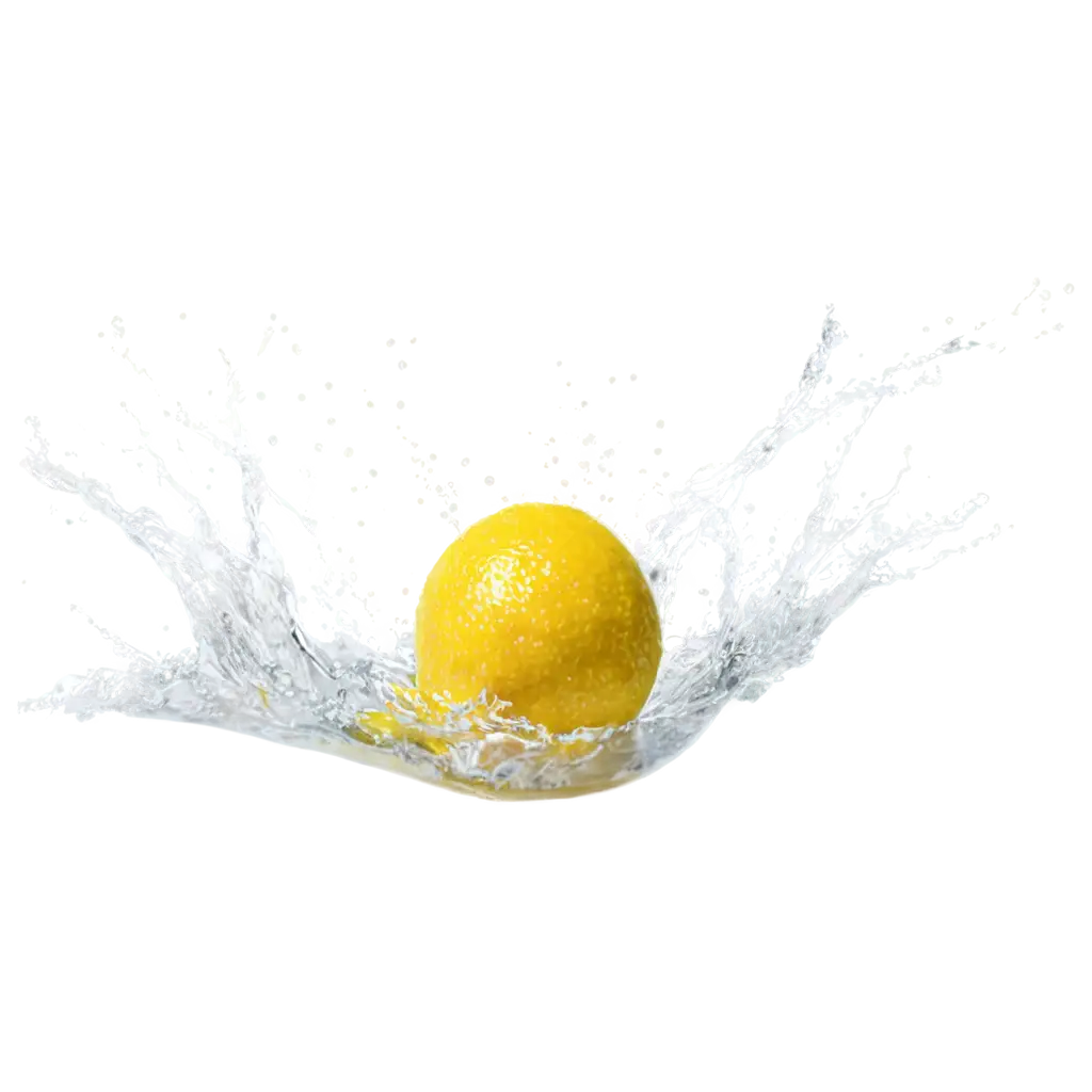 Vibrant-PNG-Image-Splash-Lemon-with-Slice-for-Refreshing-Visual-Appeal