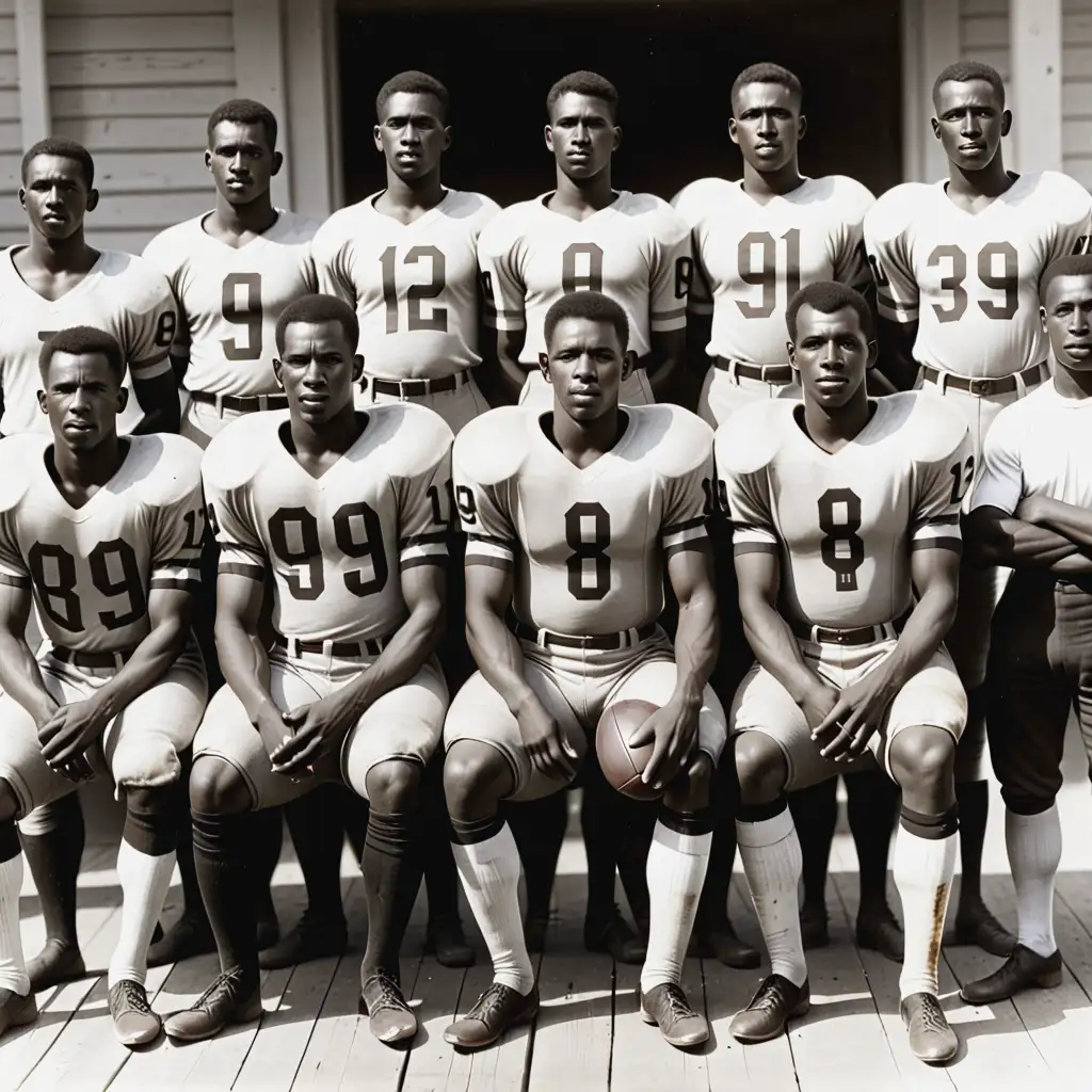 many African- American football team, 1909
