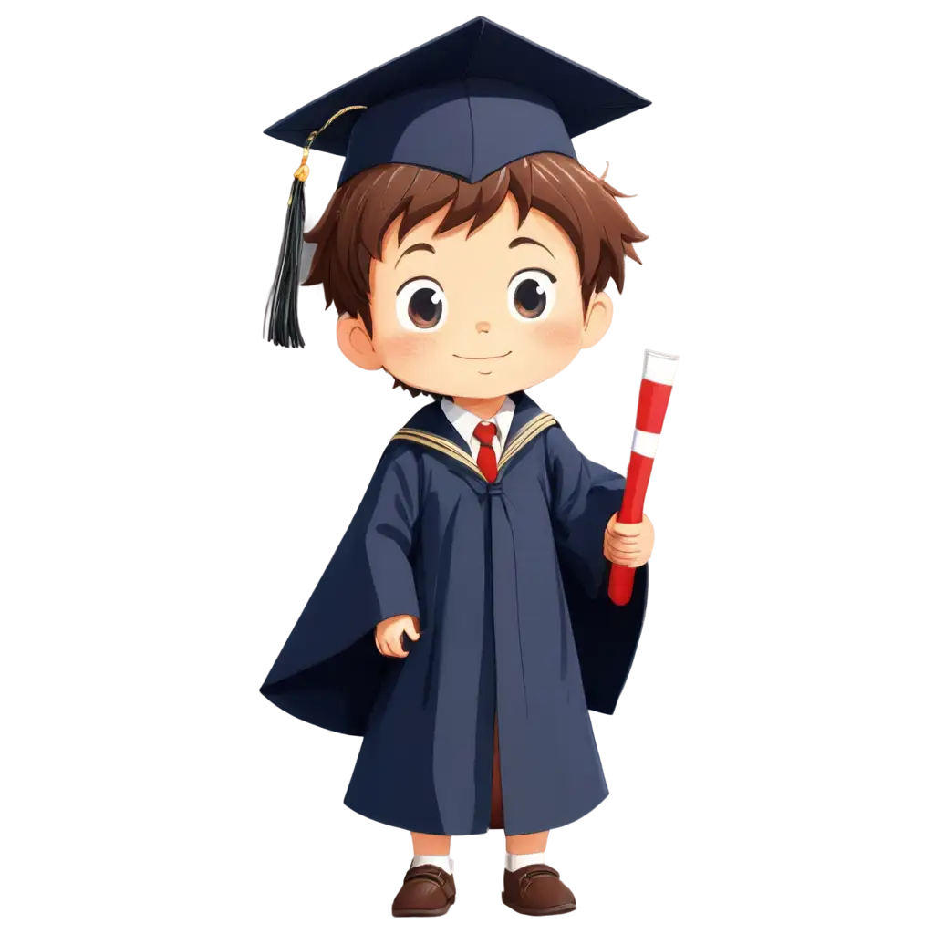 Anime Kindergarten boy Graduation