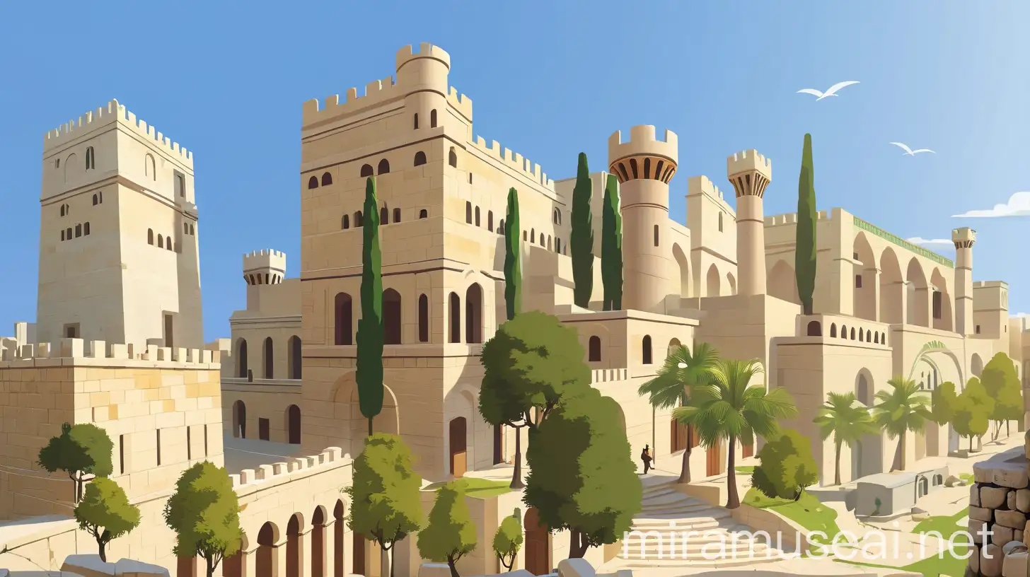 Cartoonstyle Cinematic Recreation of Ancient Aleppo
