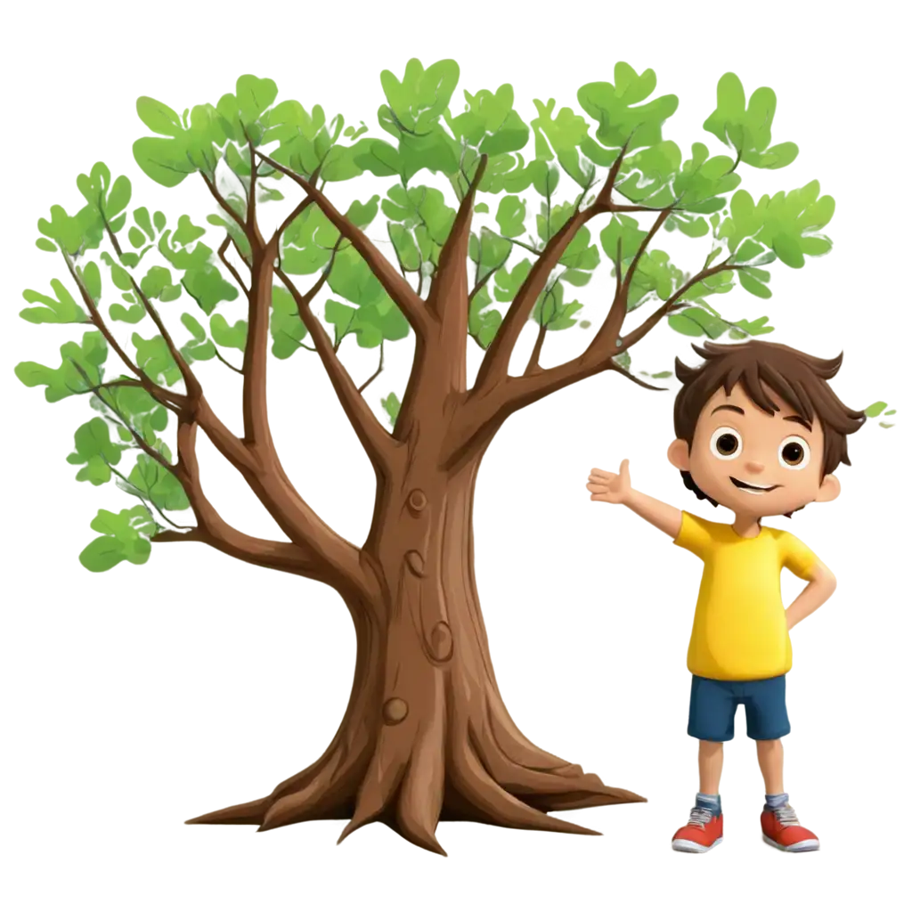 Cartoon-Tree-with-Boy-PNG-Image-Playful-and-Creative-Illustration