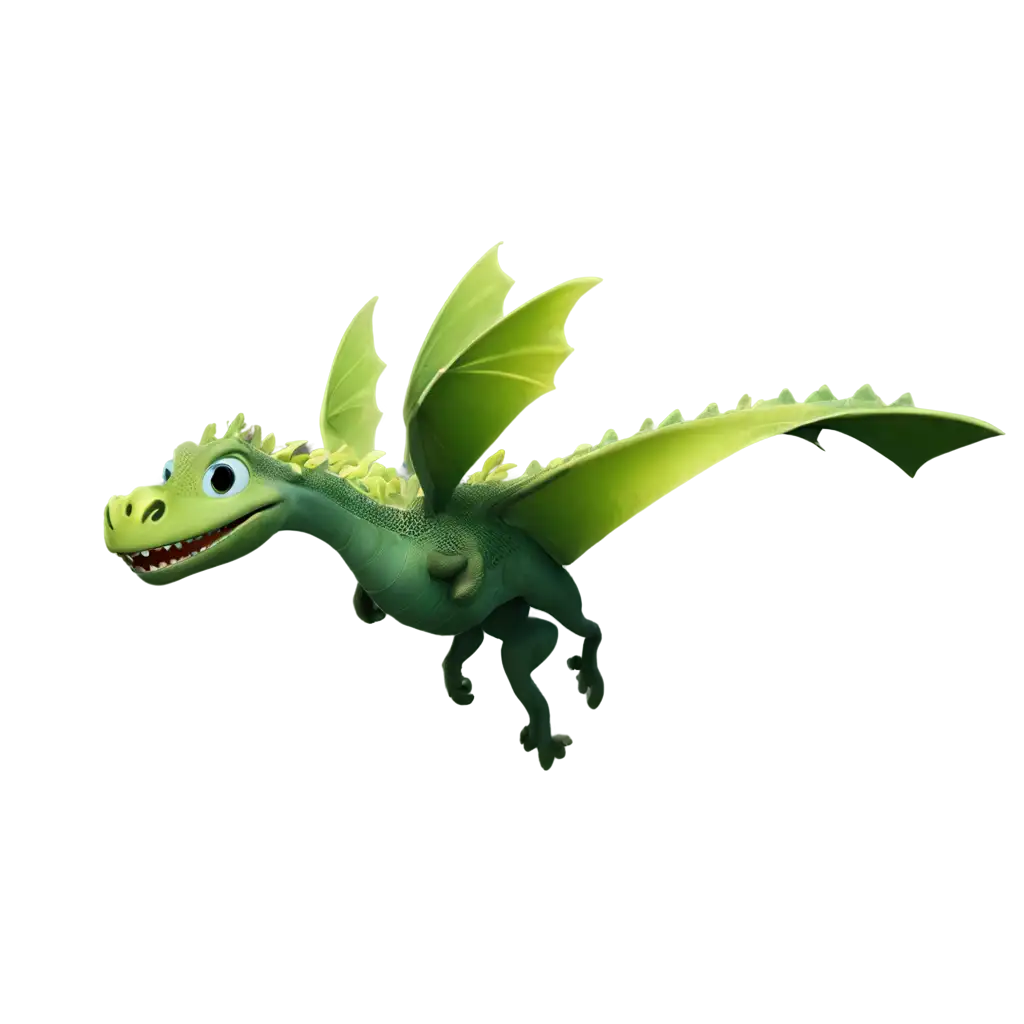 pixar cute dragon flying