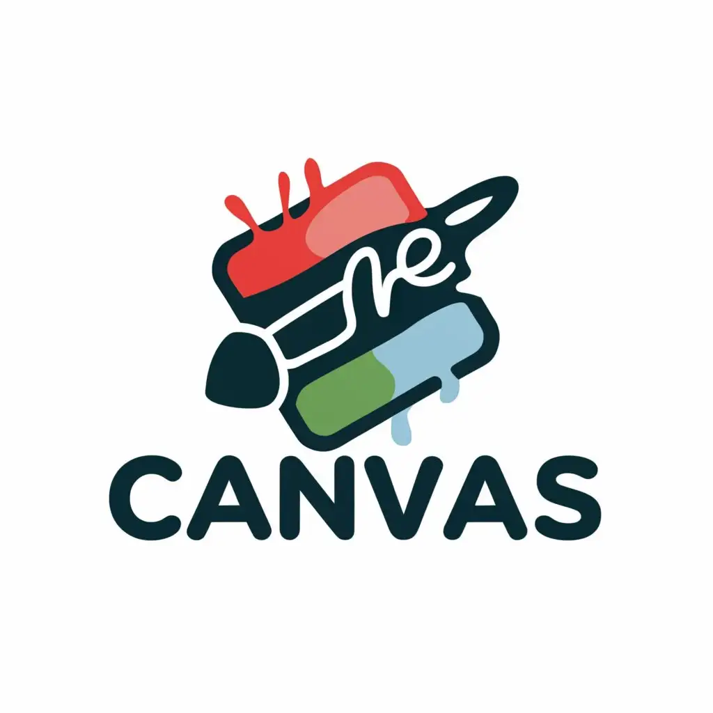 a logo design,with the text "canvas", main symbol:art,Moderate,be used in Others industry,clear background