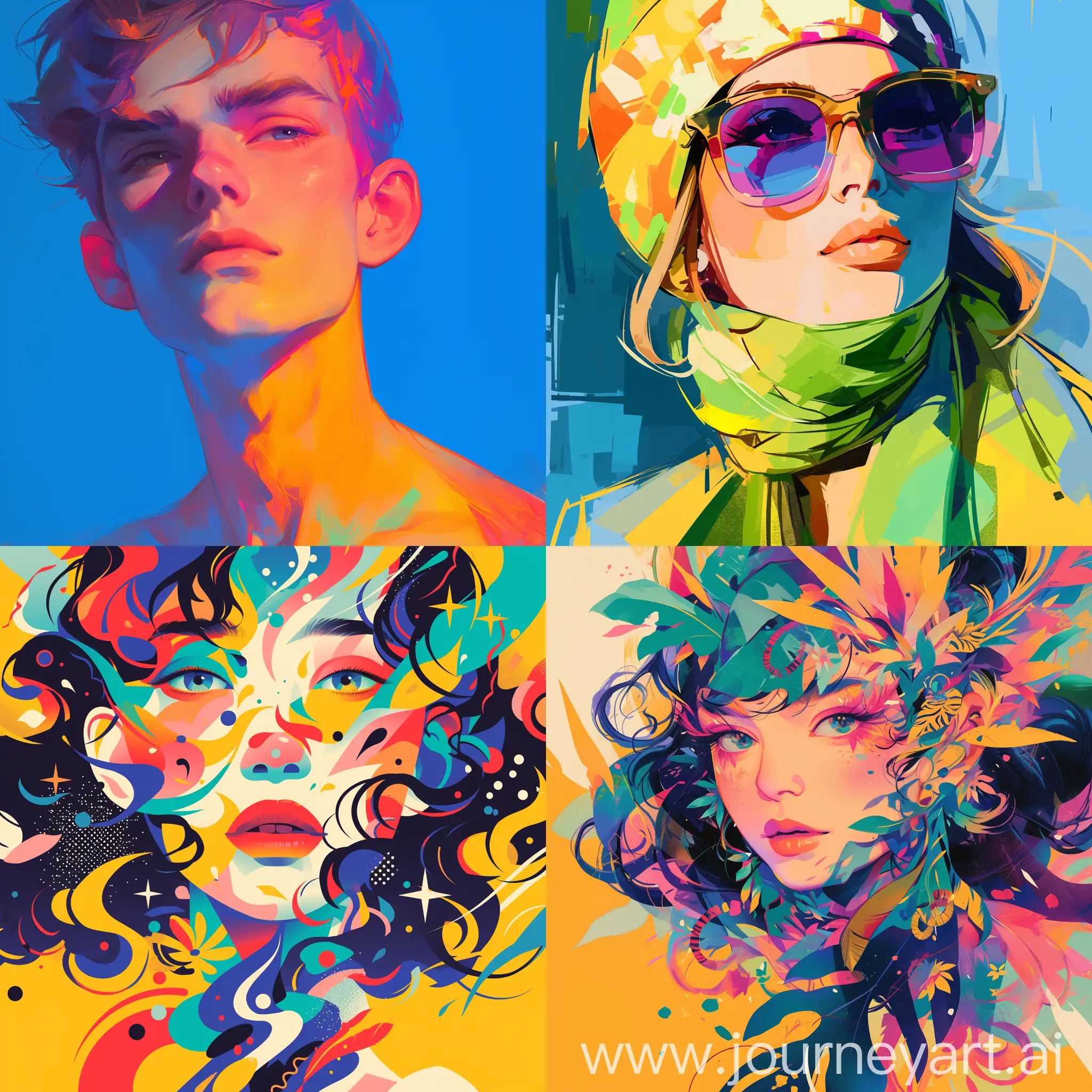 Vibrant-Sfumato-Pattern-Portrait-with-Colorful-Niji-Elements