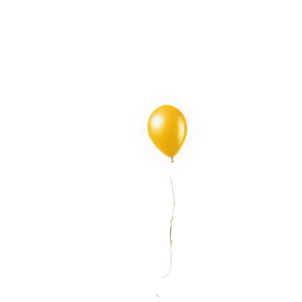 Golden-Balloon-PNG-Illuminate-Your-Designs-with-Radiant-Elegance
