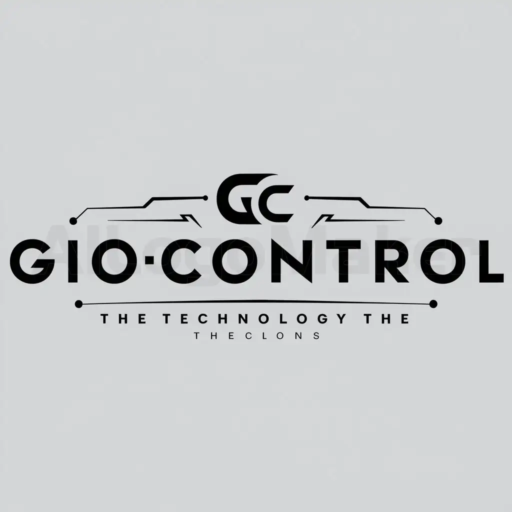 a logo design,with the text "Giocontrol", main symbol:GC,Moderate,be used in Technology industry,clear background