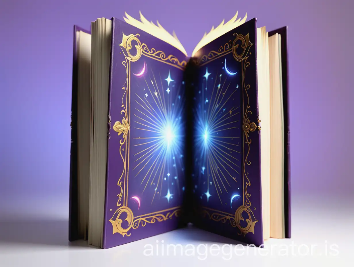 Open-Magical-Book-with-Back-Side-View