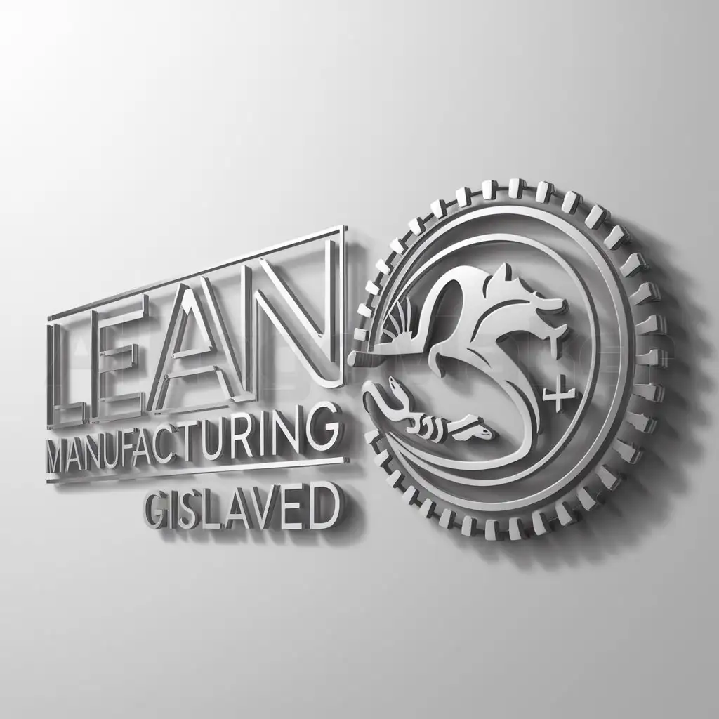 a logo design,with the text "Lean manufacturing Gislaved", main symbol:Bear tire lizard,complex,be used in Technology industry,clear background