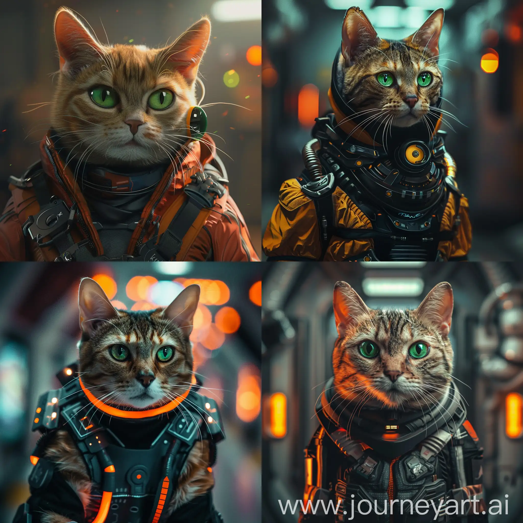 Futuristic-Cool-Cat-with-Emerald-Eyes-in-Vibrant-Costume