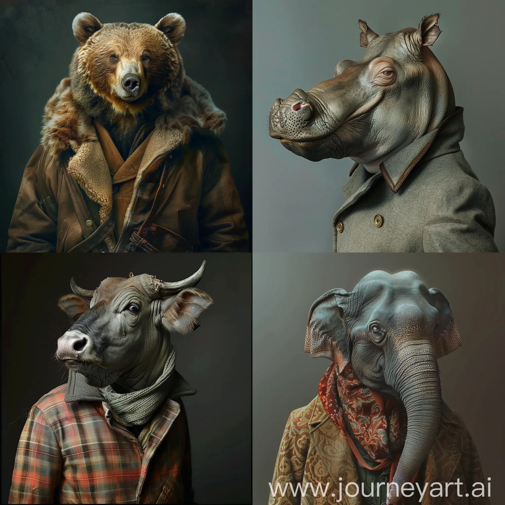Realistic-Large-Animals-Wearing-Human-Clothes