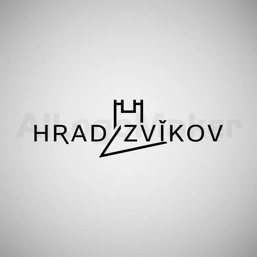 a logo design,with the text "Hrad Zvíkov", main symbol:castle,Minimalistic,be used in Automotive industry,clear background
