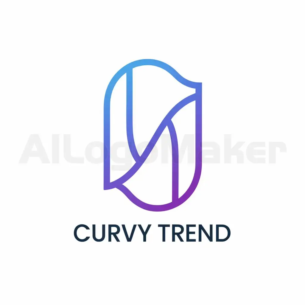 a logo design,with the text "Trade Curvy Trend", main symbol:Trade Curvy Trend,Moderate,be used in trading industry,clear background