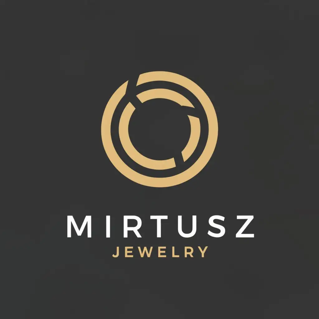 a logo design,with the text "Mirtusz Jewelry", main symbol:Jumpring,Moderate,be used in Others industry,clear background
