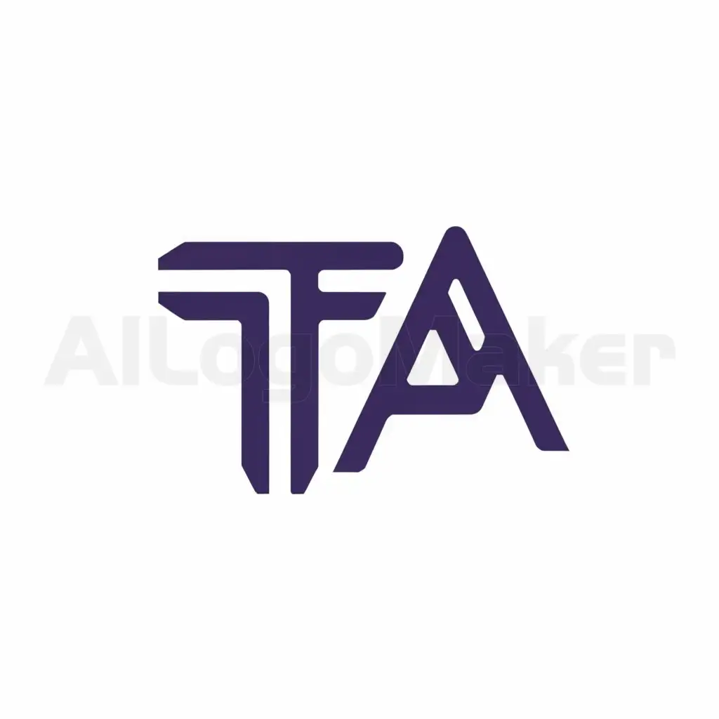 a logo design,with the text "ta", main symbol:TA,Minimalistic,be used in Tool industry,clear background