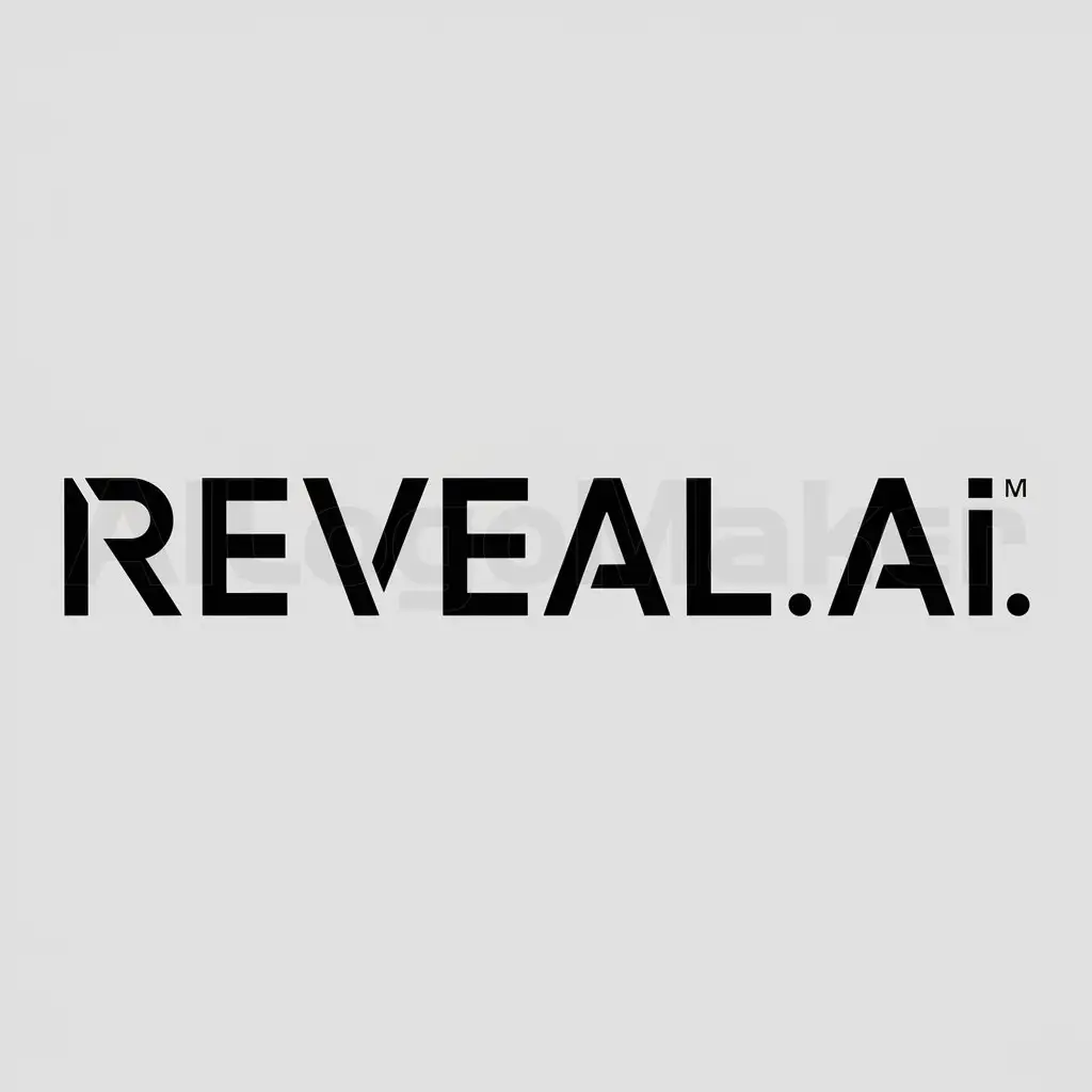 a logo design,with the text "Reveal.al", main symbol:Reveal.ai,Moderate,be used in Technology industry,clear background