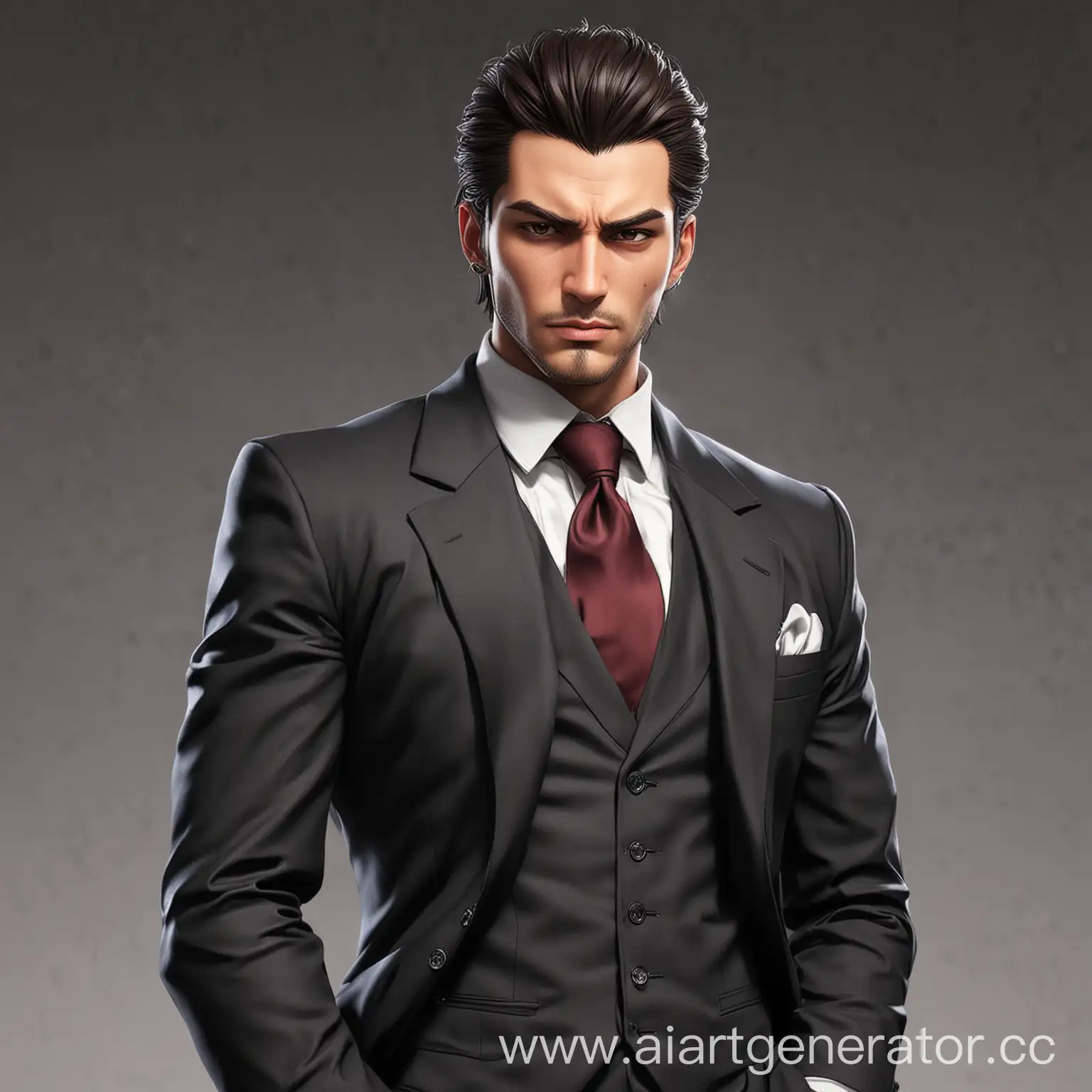 Anime-Mafia-Men-in-Suits-Brunet-Man-35-Years
