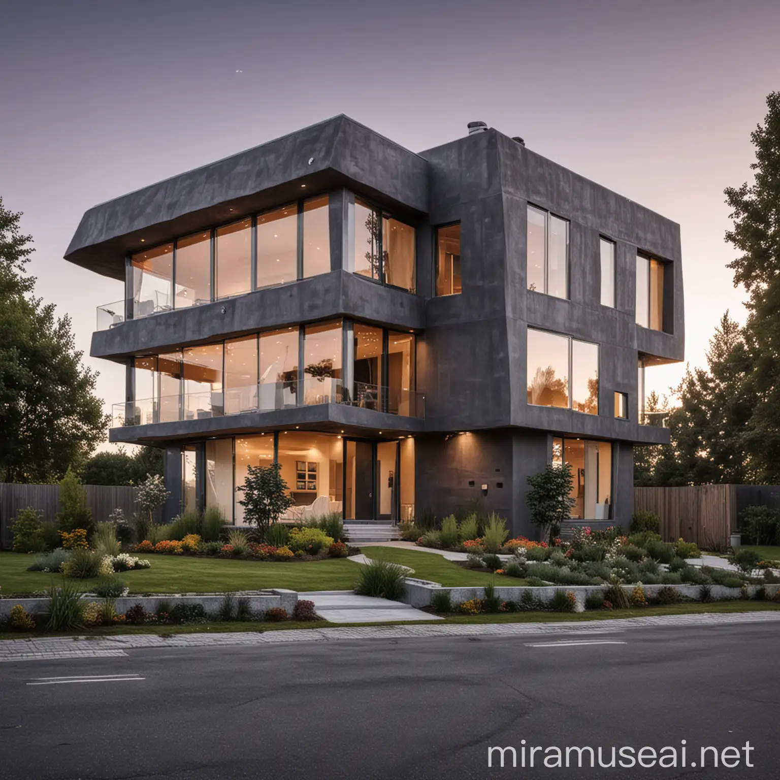 Modern and Unique CarShaped House Exterior Design