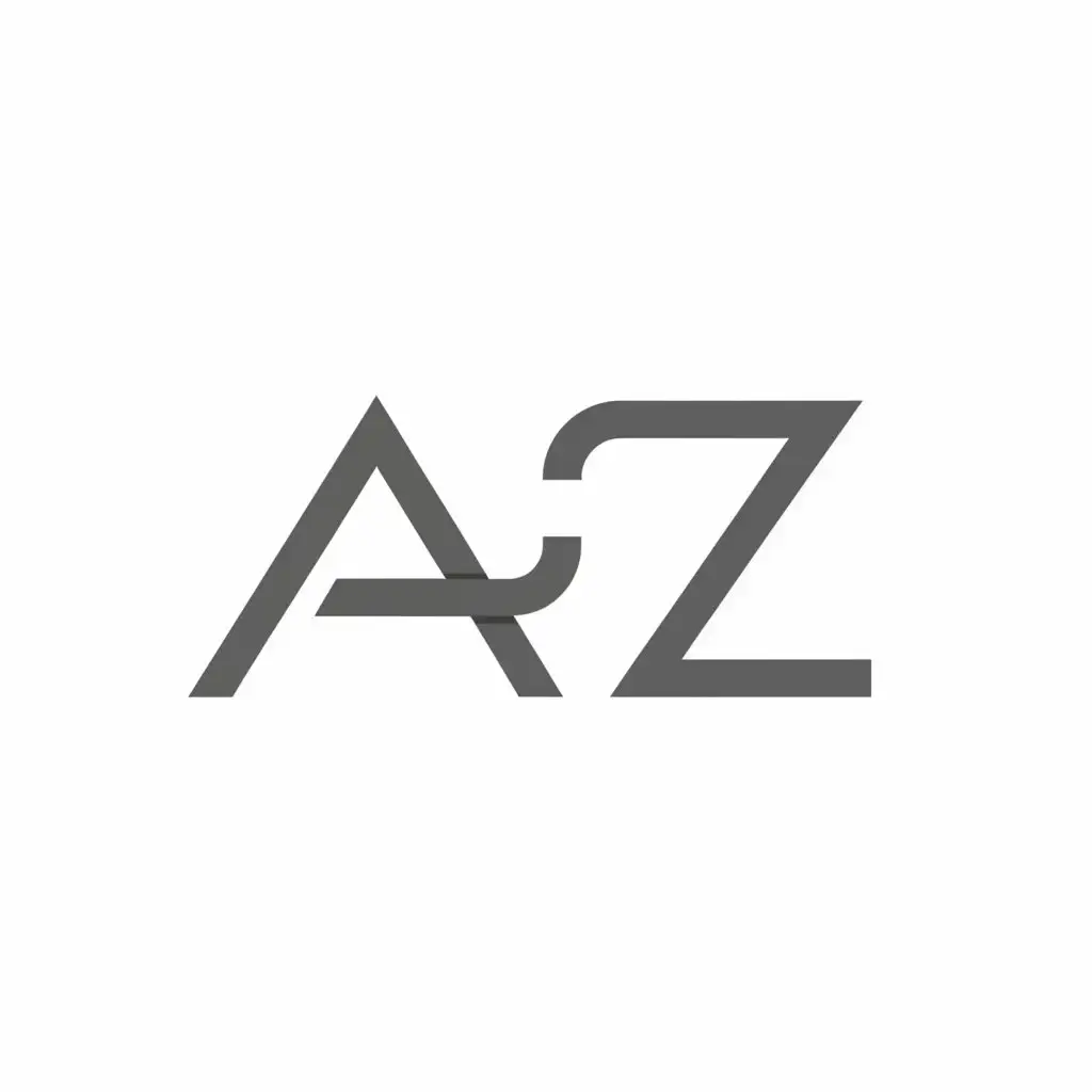 a logo design,with the text "AZ", main symbol:Letters,Moderate,be used in Retail industry,clear background