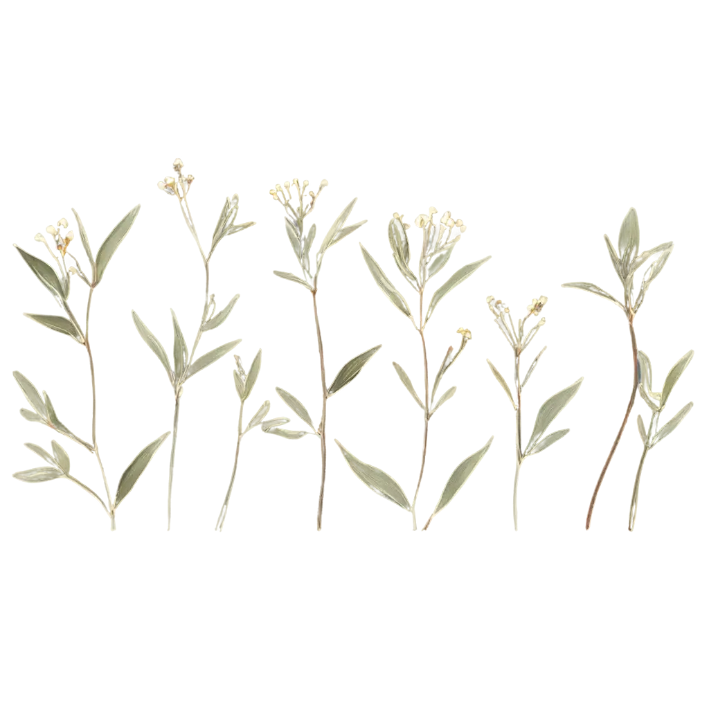 illustration drawing, minimalist, small sage-green and muted brown wildflowers, seamless pattern, on a white background