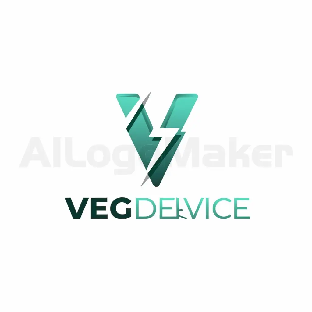 a logo design,with the text "VegDevice", main symbol:Draw a logo for an electronics store,Moderate,be used in Retail industry,clear background
