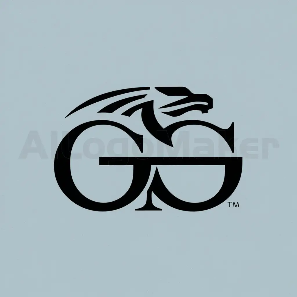 LOGO-Design-For-DragonGuard-Majestic-GG-Text-with-a-Powerful-Dragon-Symbol