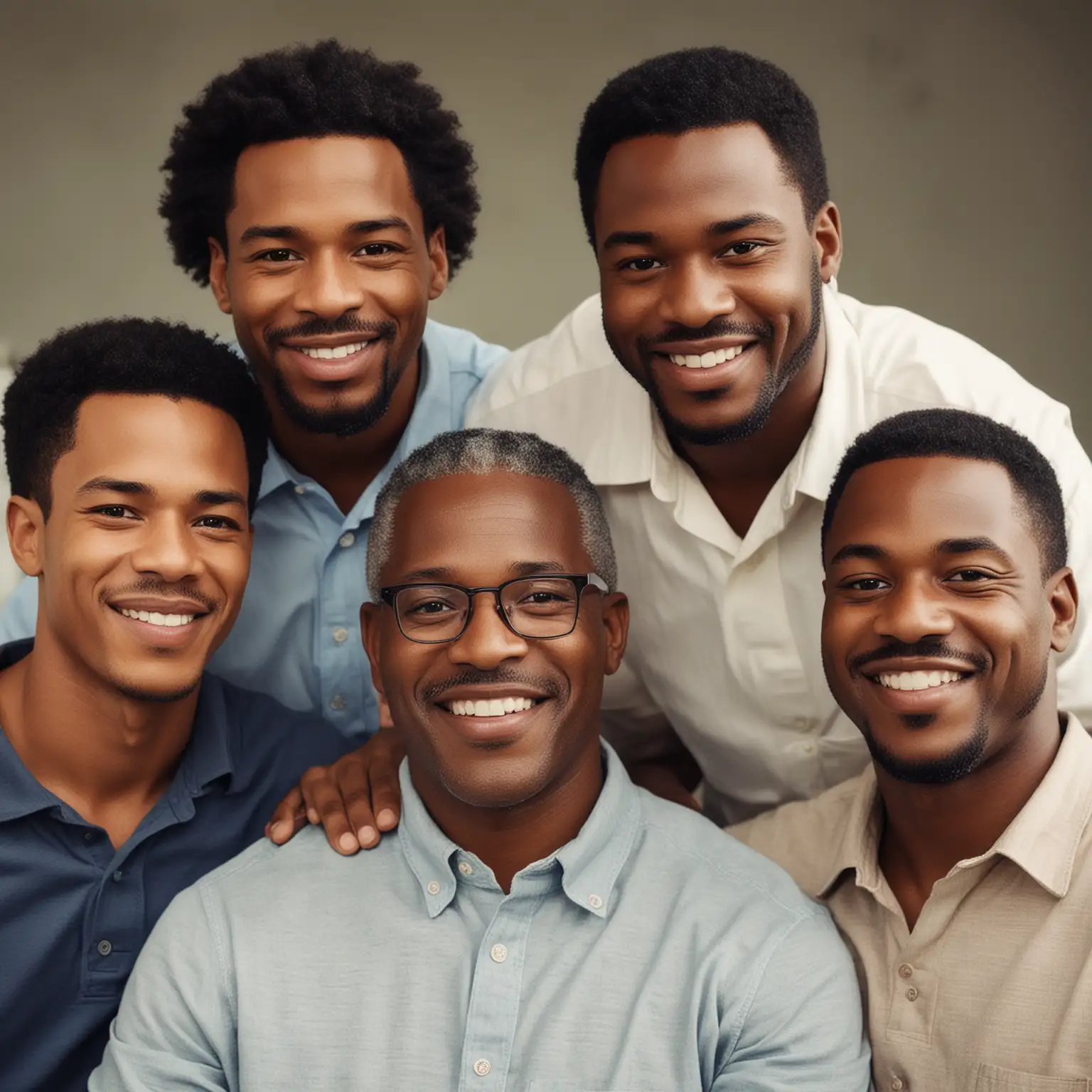 Generations of Black Men Celebrating Fathers Day