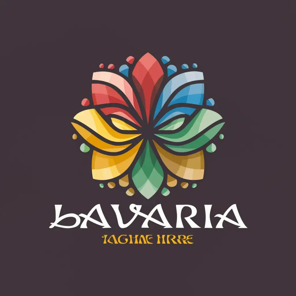 LOGO-Design-for-Lavaria-Multicolored-Flower-Symbolizing-Beauty-of-the-Soul